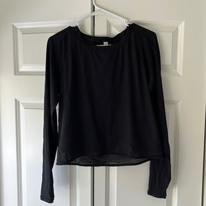 Lululemon black longlseeve, size 8